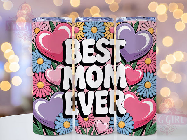 Happy Mothers Floral 20oz Tumbler, Sublimation Gift, Best Mom Mug, 20oz Tumbler Design, Happy Mother’s Graphic, Mom Appreciation Theme, Floral Wrap Sublimation SvggirlplusArt 