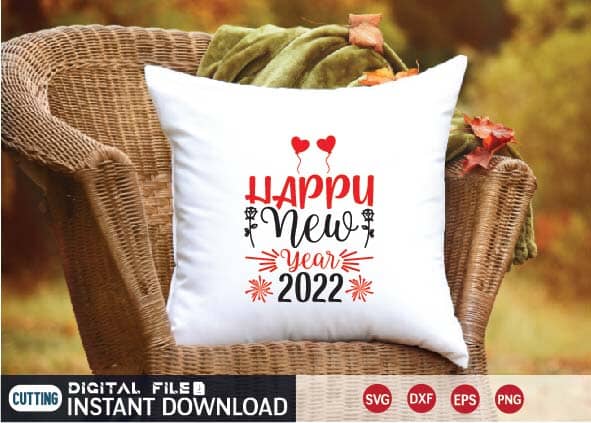 happy new year 2022 svg SVG designer krishna 