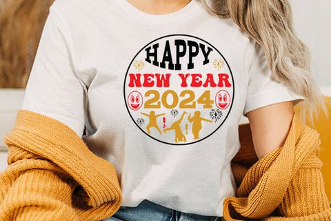 happy new year 2024 SVG Angelina750 