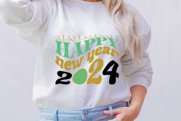 happy new year 2024 SVG Angelina750 