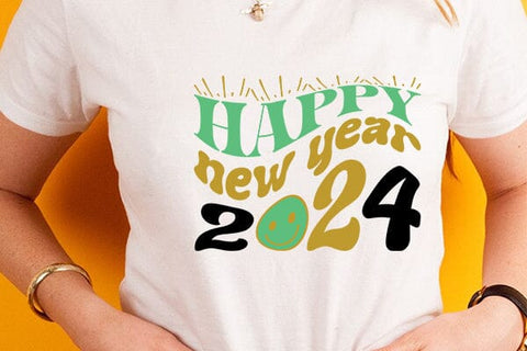 happy new year 2024 SVG Angelina750 