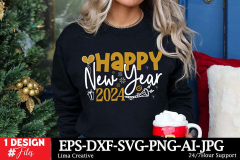 Happy New Year 2024 SVG Cut File ,New Year Sublimation, Happy New Year SVG Design,New Year Sublimation PNG SVG Insomnia Std 