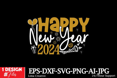 Happy New Year 2024 SVG Cut File ,New Year Sublimation, Happy New Year SVG Design,New Year Sublimation PNG SVG Insomnia Std 
