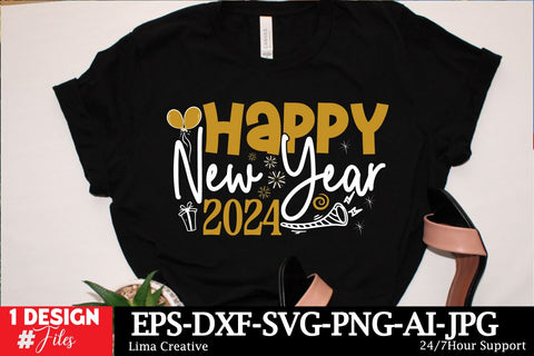 Happy New Year 2024 SVG Cut File ,New Year Sublimation, Happy New Year SVG Design,New Year Sublimation PNG SVG Insomnia Std 