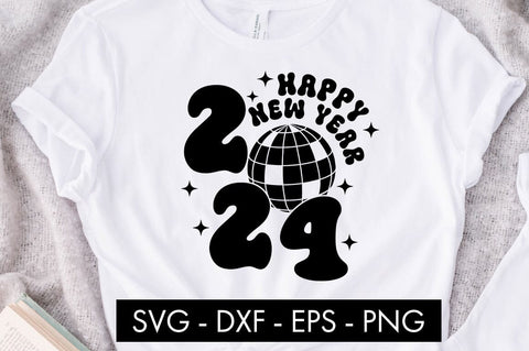 Happy New Year 2024 SVG Cut File SVG Freeling Design House 