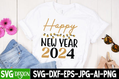 Happy New Year 2024 SVG Cut File,Happy New Year 2024 SVG Design, New Year 2024 SVG Cut File, 2024 New Year SVG bundle,New Year SVG Design 2024 SVG BlackCatsMedia 