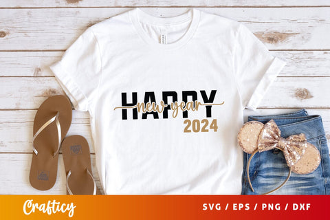 Happy new year 2024 SVG Design SVG Designangry 