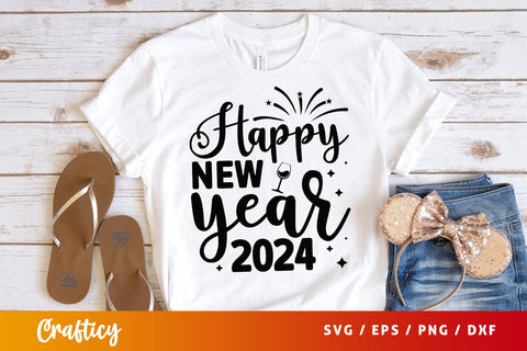 Happy new year 2024 SVG Design SVG Designangry 