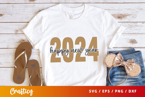 Happy new year 2024 SVG Design SVG Designangry 