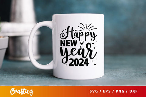 Happy new year 2024 SVG Design SVG Designangry 