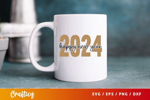 Happy new year 2024 SVG Design SVG Designangry 
