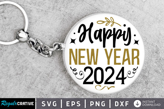 Happy new year 2024 Svg Design SVG Regulrcrative 