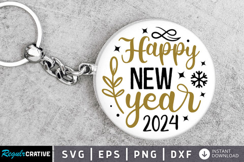 Happy new year 2024 Svg Design SVG Regulrcrative 