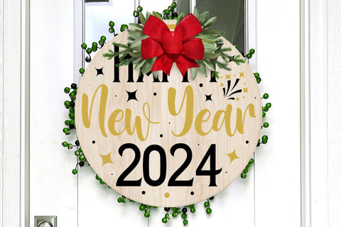 Happy new year 2024 svg design SVG Regulrcrative 