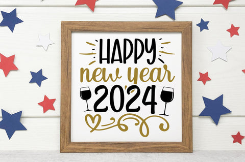 Happy new year 2024 Svg Design SVG Regulrcrative 