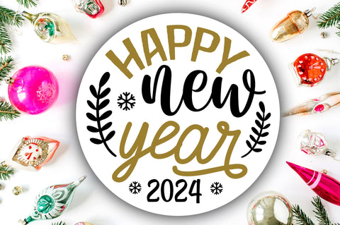 Happy new year 2024 Svg Design SVG Regulrcrative 