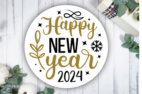 Happy new year 2024 Svg Design SVG Regulrcrative 