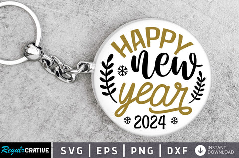 Happy new year 2024 Svg Design SVG Regulrcrative 