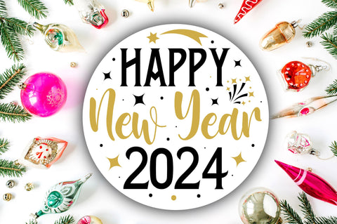 Happy new year 2024 svg design SVG Regulrcrative 