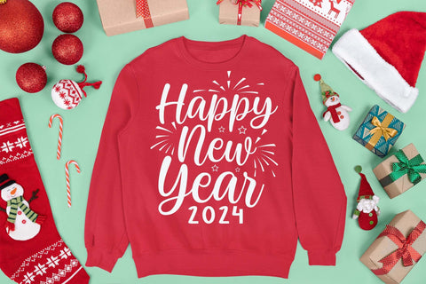 Happy new year 2024 svg, Happy new year 2024 svg, Happy new year t shirt, Gift of New year, First day of 2024 svg, Last day of 2023 svg, Bless of new year svg SVG Isabella Machell 
