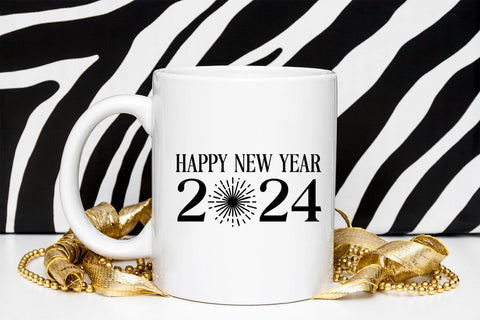 Happy New Year 2024 SVG PNG I New Year Cut Files 2024 SVG Happy Printables Club 
