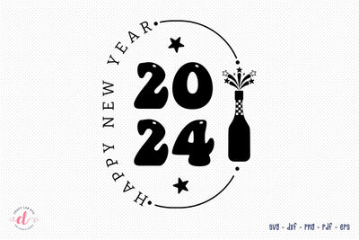 Happy New Year 2024 SVG SVG CraftLabSVG 
