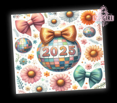 Happy New Year 2025 Celebration Tumbler, New Year Tumbler, Happy New Year 2025, 20oz Wrap, New Year Celebration, Festive Drinkware, New Year's Eve Gift, Holiday Decor Sublimation SvggirlplusArt 