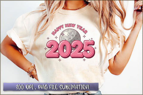 Happy New Year 2025 PNG Sublimation Shetara Begum 