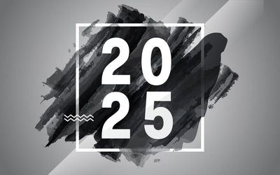 Happy New Year 2025. Vector holiday illustration with 2025 watercolor brush texture design SVG naemmiah021 