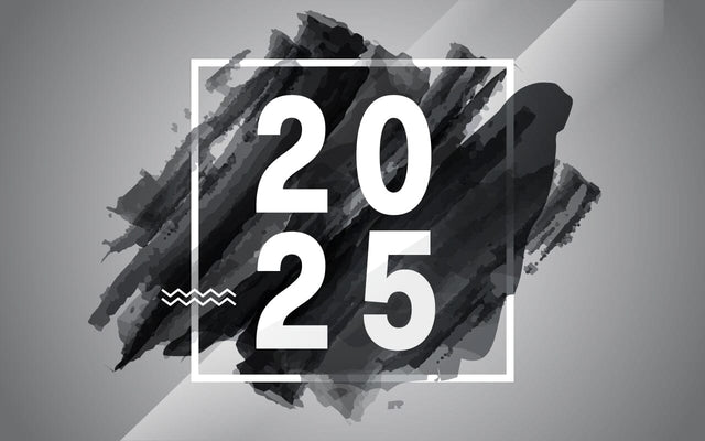 Happy New Year 2025. Vector holiday illustration with 2025 watercolor brush texture design SVG naemmiah021 