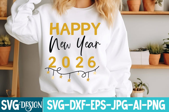 Happy New year 2026 SVG Design,Happy New year 2026,New Year svg Design,New Year SVG Design,New Year 2026 SVG Bundle SVG BlackCatsMedia 