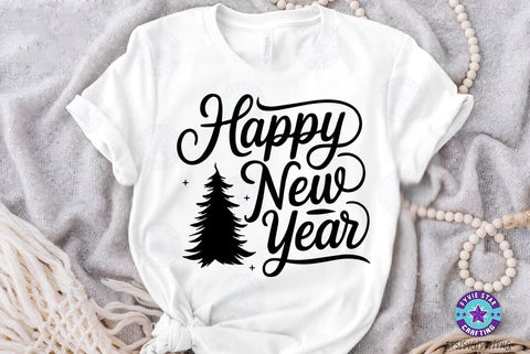 Happy new year, Christmas SVG Design, Christmas Holidays T-shirt SVG FiveStarCrafting 