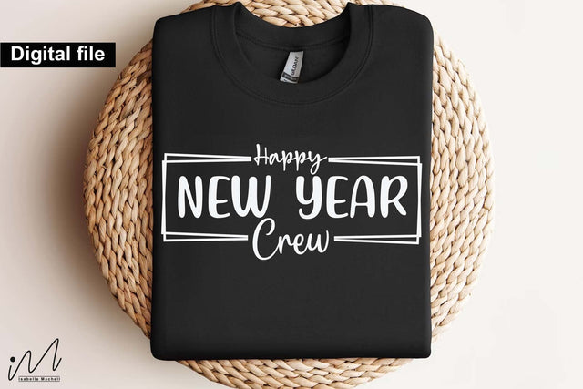 Happy new year crew svg, New year t shirt svg, Funny New year cut files, New year gift shirt svg, New Years Party, Cosy Season svg SVG Isabella Machell 