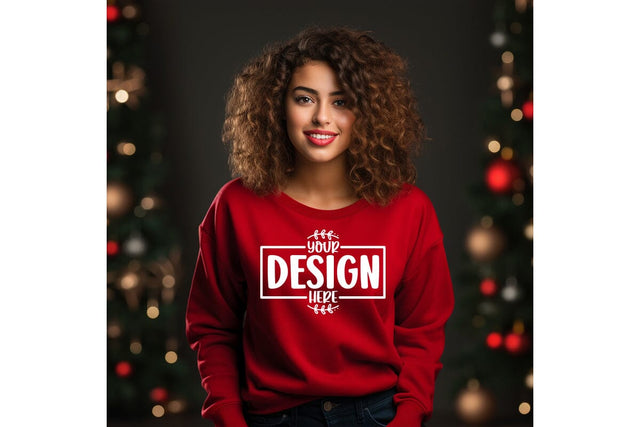 Happy New Year Free Sweatshirt Mockup Mock Up Photo Craftlabsvg24 