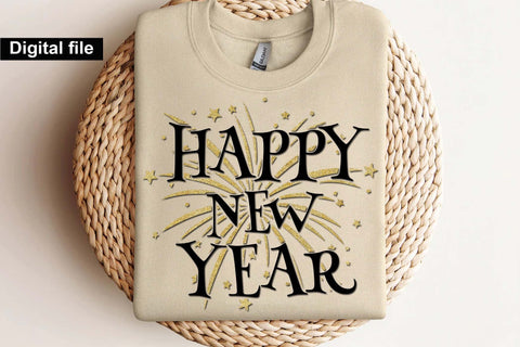 Happy new year glitter png, New year t shirt, Funny New year cut files, New year gift shirt, New Years Party, Cosy Season SVG Isabella Machell 