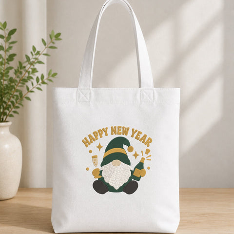 Happy New Year Gnome Embroidery Design – Cute Champagne Gnome Holiday Celebration Machine Embroidery File Embroidery/Applique DESIGNS PatternFeed8 