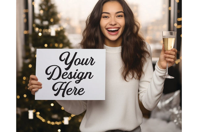 Happy New Year Mockups, New Year Mockup, Happy New Year Girl Mockups SVG sublimationhouse29 