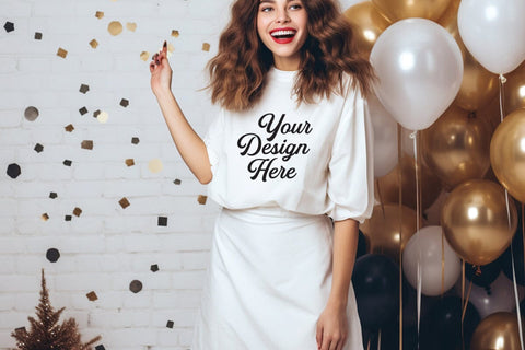 Happy New Year Mockups, New Year Mockup, Happy New Year Girl Mockups, SVG sublimationhouse29 