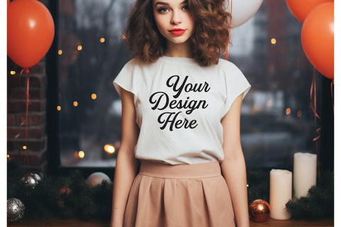Happy New Year Mockups, New Year Mockup, Happy New Year Girl Mockups, SVG sublimationhouse29 