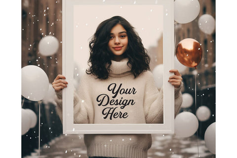 Happy New Year Mockups, New Year Mockup, Happy New Year Girl Mockups SVG sublimationhouse29 