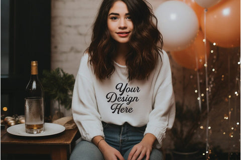 Happy New Year Mockups, New Year Mockup, Happy New Year Girl Mockups SVG sublimationhouse29 