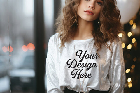 Happy New Year Mockups, New Year Mockup, Happy New Year Girl Mockups SVG sublimationhouse29 