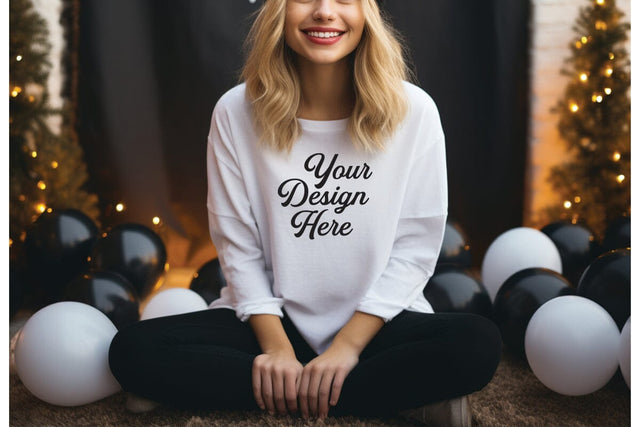 Happy New Year Mockups, New Year Mockup, Happy New Year Girl Mockups SVG sublimationhouse29 