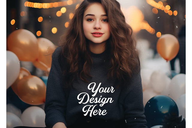 Happy New Year Mockups, New Year Mockup, Happy New Year Girl Mockups SVG sublimationhouse29 