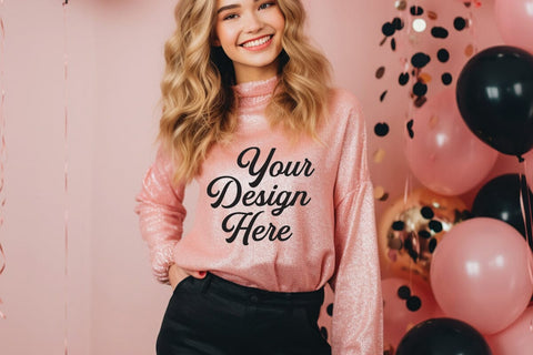 Happy New Year Mockups, New Year Mockup, Happy New Year Girl Mockups SVG sublimationhouse29 