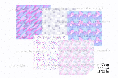 Happy New Year Pattern | Balloons Digital Paper Digital Pattern GlamArtZhanna 