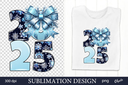 Happy New Year PNG, 2025 Tshirt Sublimation Sublimation Olga Terlyanskaya 