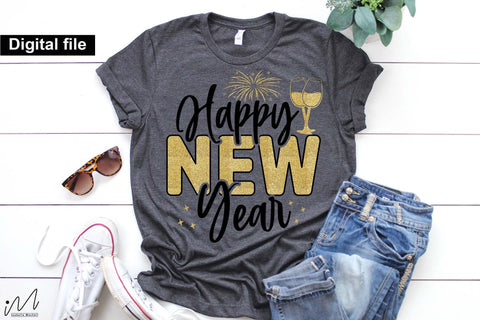 Happy New Year png, New year t shirt, Funny New year cut files, New year gift shirt, New Years Party, Cosy Season SVG Isabella Machell 