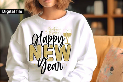 Happy New Year png, New year t shirt, Funny New year cut files, New year gift shirt, New Years Party, Cosy Season SVG Isabella Machell 