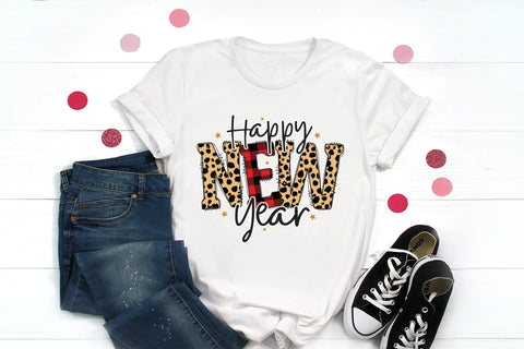 Happy New Year PNG Sublimation Design Sublimation CraftLabSVG 